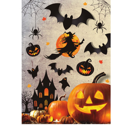 Halloween Wanddekoration Hexe 80cm