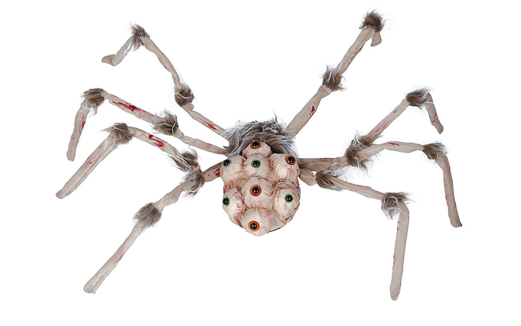 Halloween Fake Spinne mit Licht 80cm