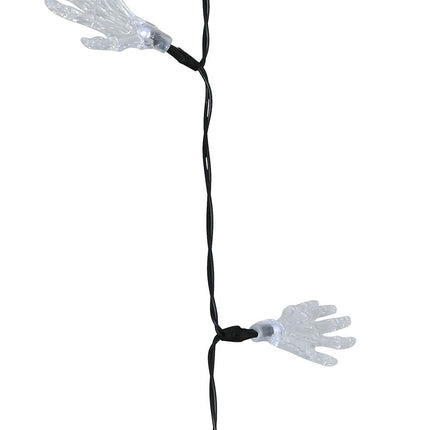 Halloween Lichtgirlande LED Skelett Hand 1,15m