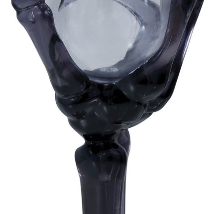 Halloween Glas Skelett Hand 25cm