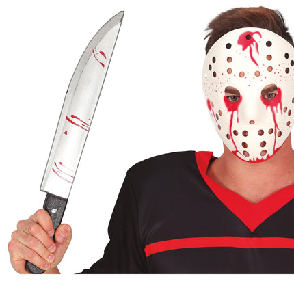 Halloween Fake Machete mit Blut 45cm