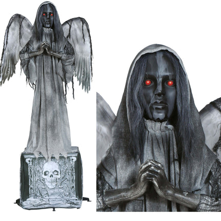 Halloween Statue Engel mit Licht und Sound 1,7m