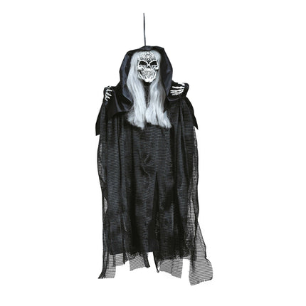 Halloween Puppe Skelett mit Umhang 55cm