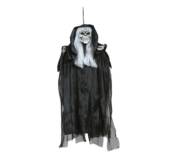 Halloween Puppe Skelett mit Umhang 55cm