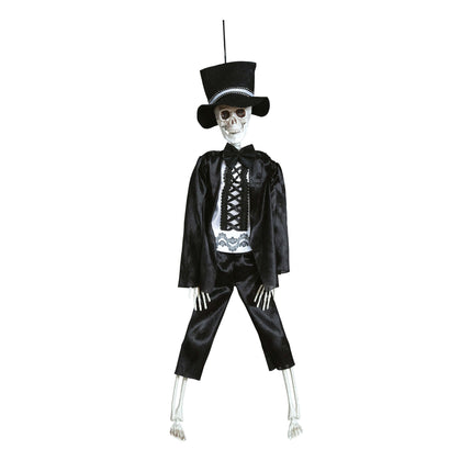 Halloween Puppe Skelett mit Anzug 40cm