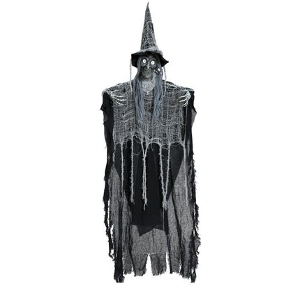 Halloween Hängende Dekoration Schwarze Hexe 1,3m