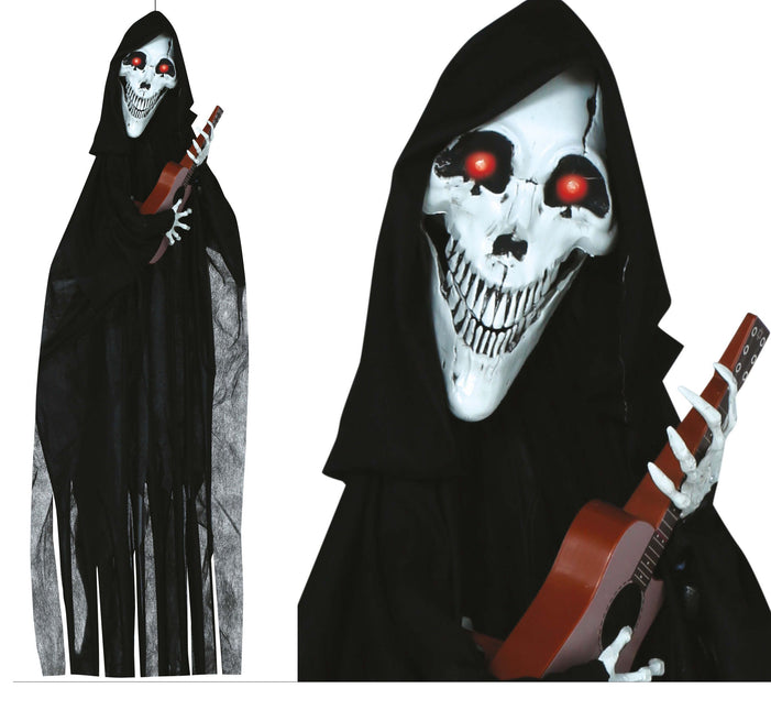 Guitar Skeleton Hanger, Light, Sound Mov. 120Cm