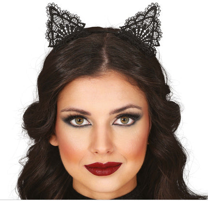 Halloween Haarband Schwarze Katze