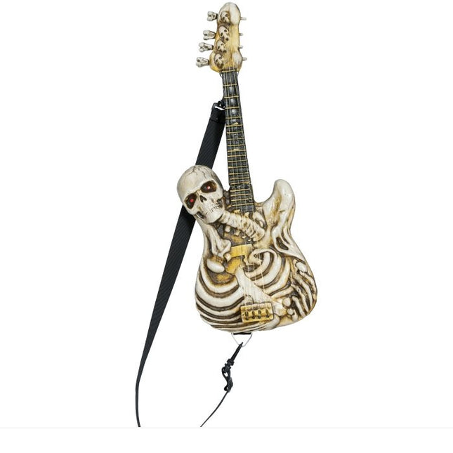 Halloween Fake Gitarre Skelett 58cm