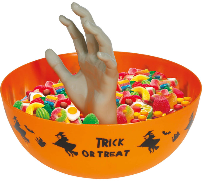 Halloween Schale mit Hand 25cm