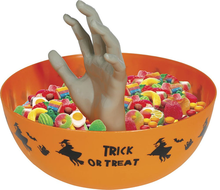 Halloween Schale mit Hand 25cm