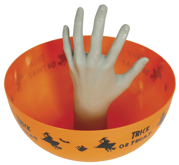 Halloween Schale mit Hand 25cm