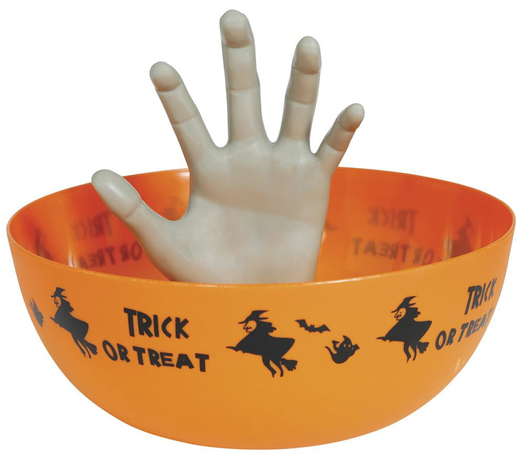 Halloween Schale mit Hand 25cm