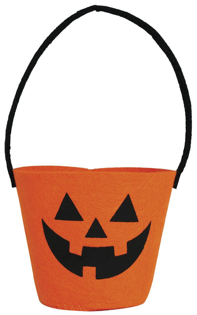 Halloween Eimer Kürbis 13cm