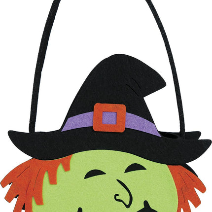 Halloween Korb Hexe 16cm