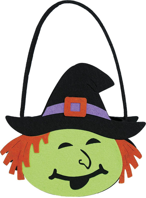 Halloween Korb Hexe 16cm