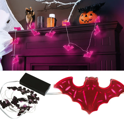 Halloween Light String Fledermäuse 1,2m