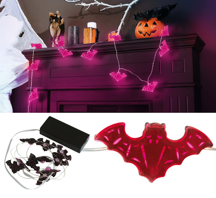 Halloween Light String Fledermäuse 1,2m