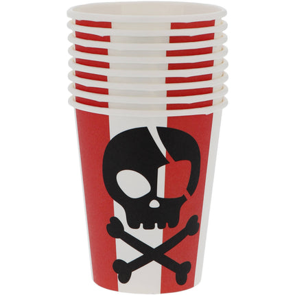 Becher - Piratenparty - 250 ml - 8 Stück