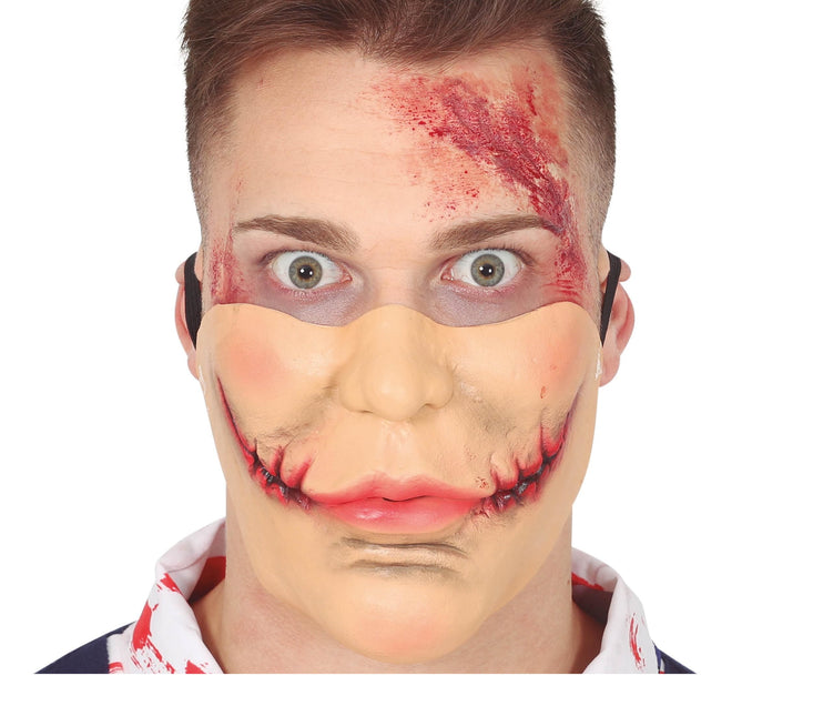 Halloween Halbmaske Horror-Mund