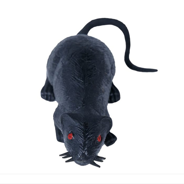 Halloween Ratte Schwarz 15cm