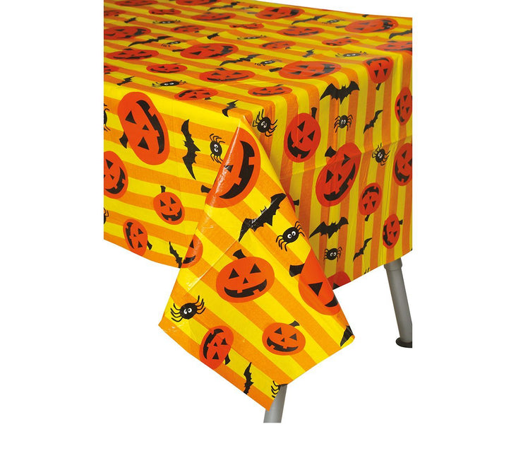 Halloween Kürbis Tischtuch 2.74m