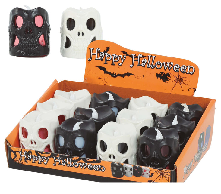 Halloween Totenkopf Laterne Led 6cm