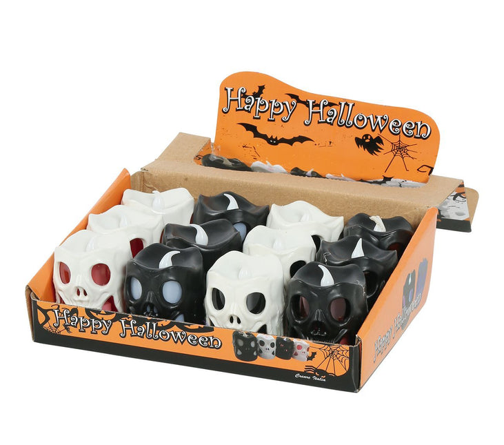 Halloween Totenkopf Laterne Led 6cm