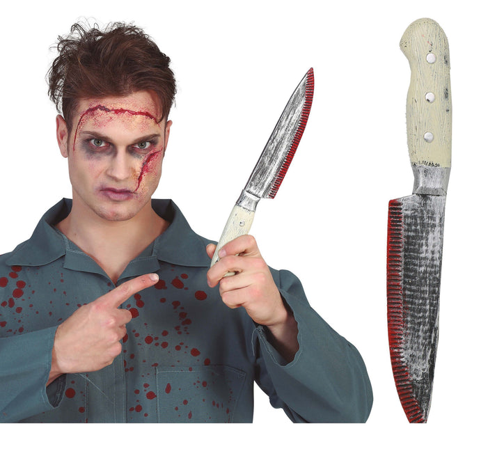 Halloween Blutiges Küchenmesser 33cm