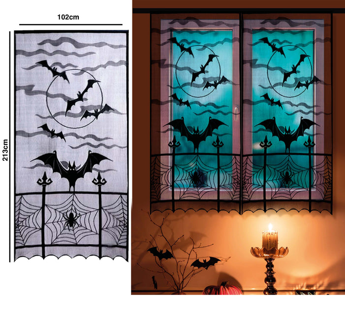 Halloween Fensteraufkleber Hexe 2,13m