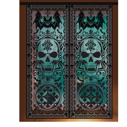 Halloween Fensteraufkleber Gothic 2.13m