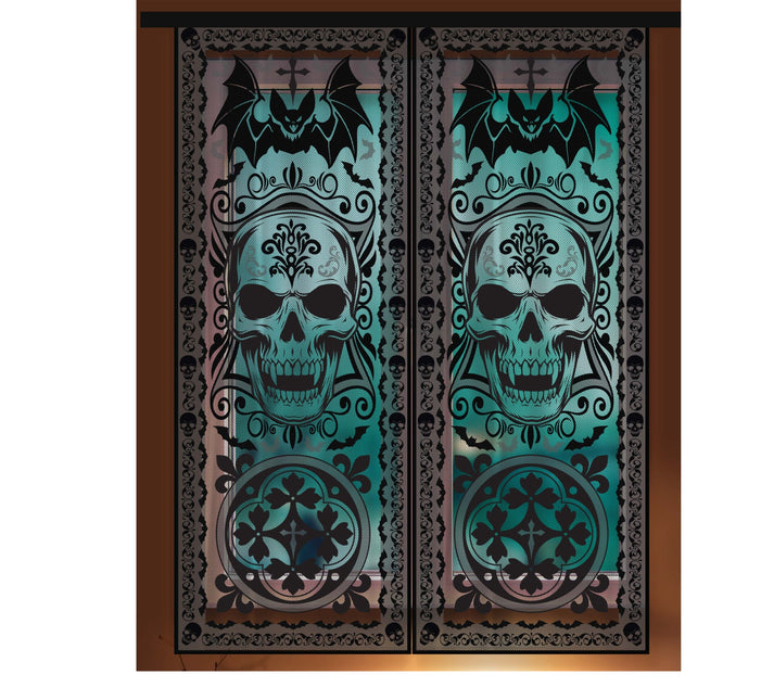 Halloween Fensteraufkleber Gothic 2.13m