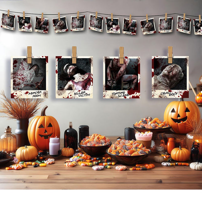 Halloween Girlande Krimibild 2.74m