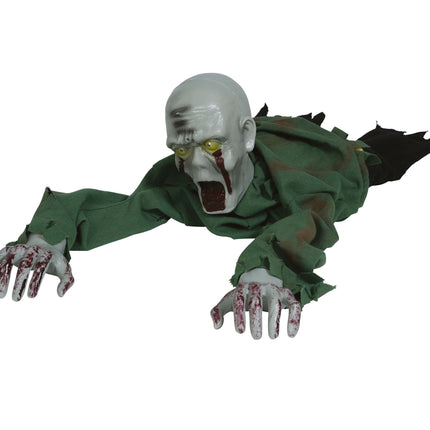 Halloween Tischdekoration Grüner schleichender Zombie 1,1m