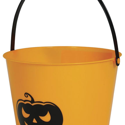 Halloween Eimer mit Licht 15cm