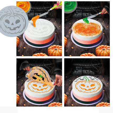 Halloween Kuchen Schablone Kürbis 25cm