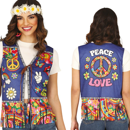 Peace & Love Hippie Strickjacke, Erwachsene