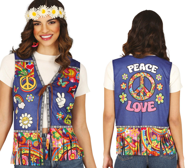 Peace & Love Hippie Strickjacke, Erwachsene