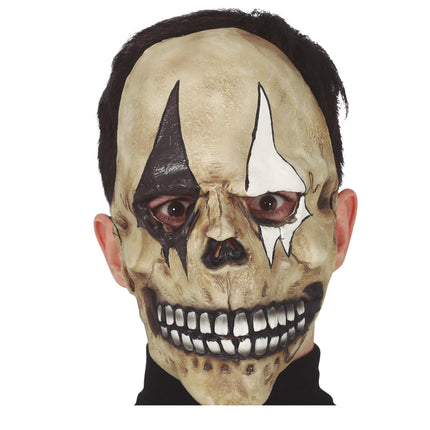 Halloween Maske Totenkopf Harlekin