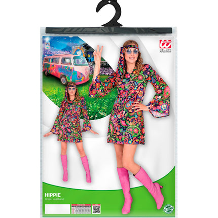 Hippie Lady Buntes Kostüm