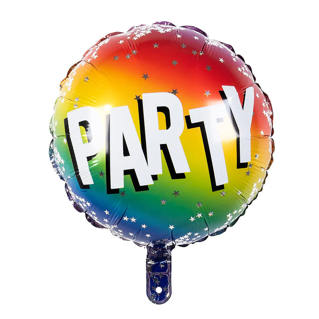 Party Helium Ballon Regenbogen Leer 45cm