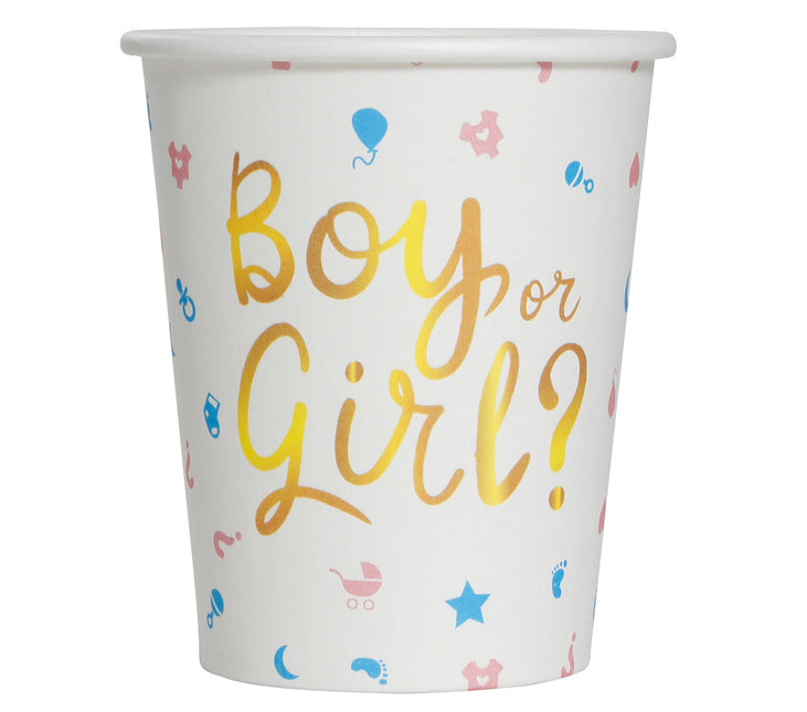 Gender Reveal Becher 200ml 6 Stk.