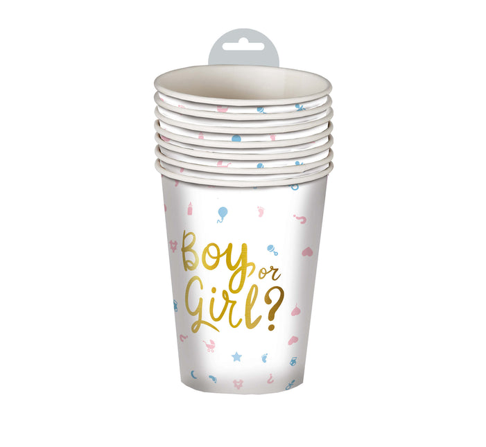 Gender Reveal Becher 200ml 6 Stk.