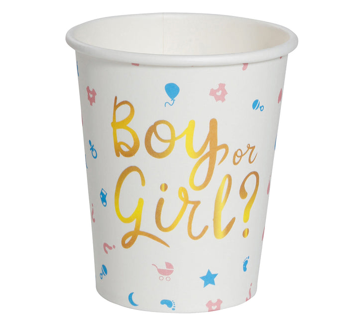 Gender Reveal Becher 200ml 6 Stk.