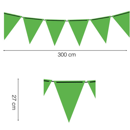 Grüne Girlande Papier 3m