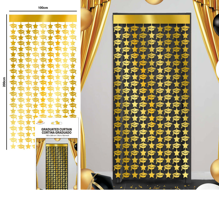 Passed Door Curtain Gold 2m