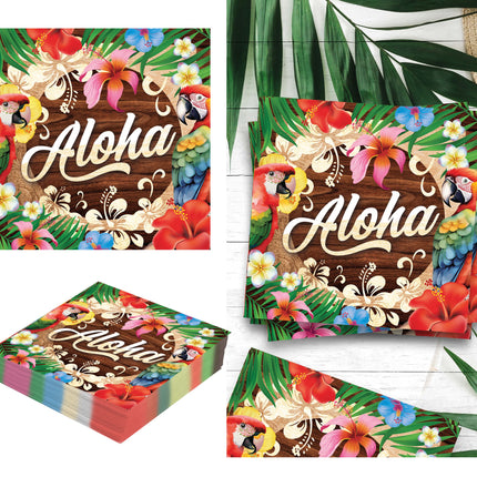 Tasche 20 Aloha Sommer Servietten 16x16