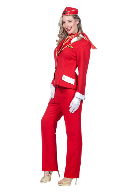 Stewardess Anzug Damen Rot