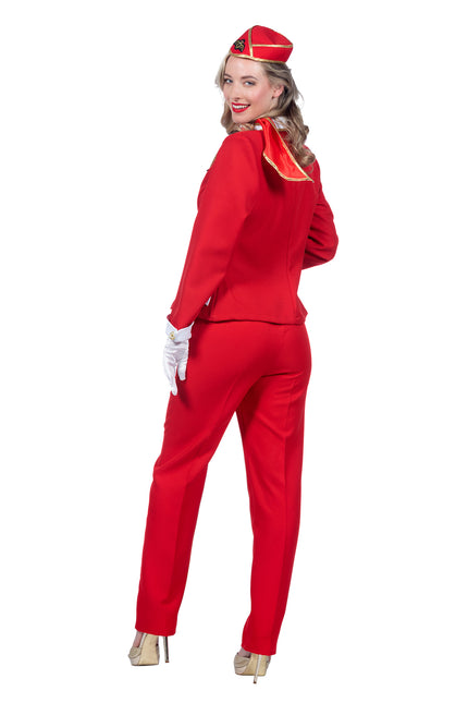 Stewardess Anzug Damen Rot