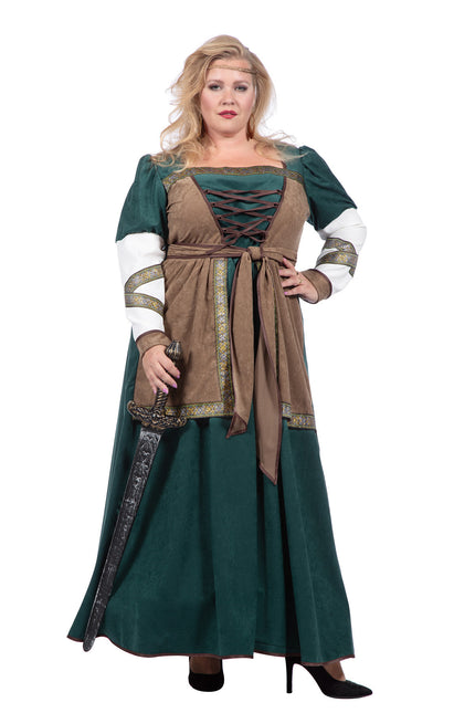 Wikinger Kleid Grün